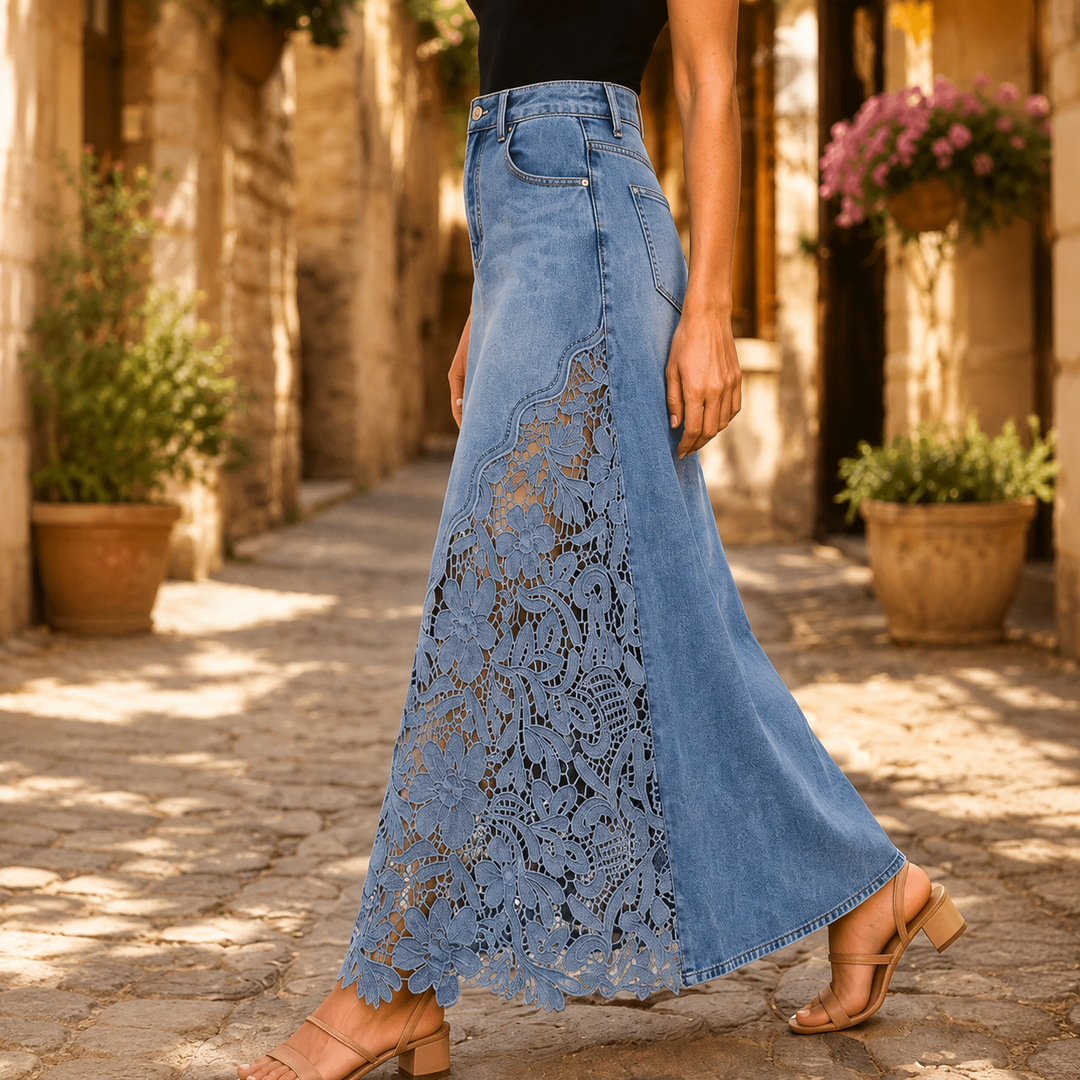 Faelyn - Eleganter High-Waist-Maxirock
