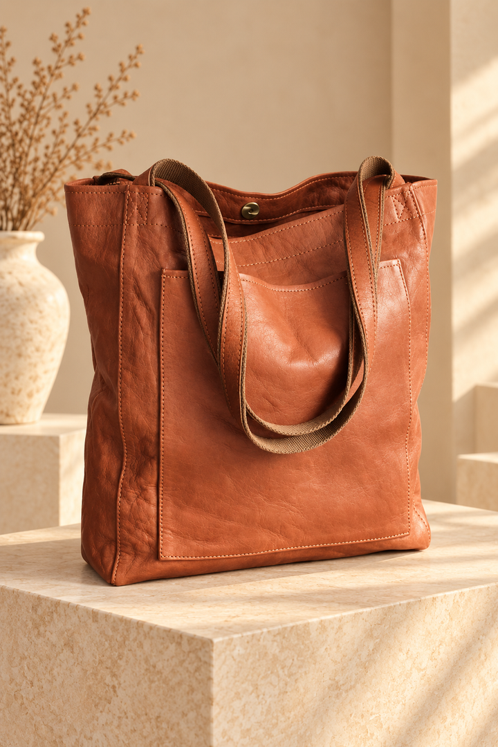 Dione - Strukturierte Tote-Bag mit Reissverschluss