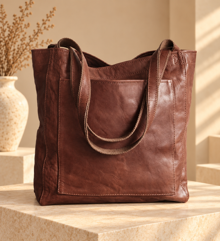 Dione - Strukturierte Tote-Bag mit Reissverschluss