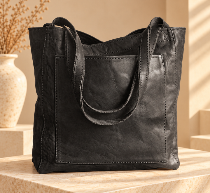 Dione - Strukturierte Tote-Bag mit Reissverschluss