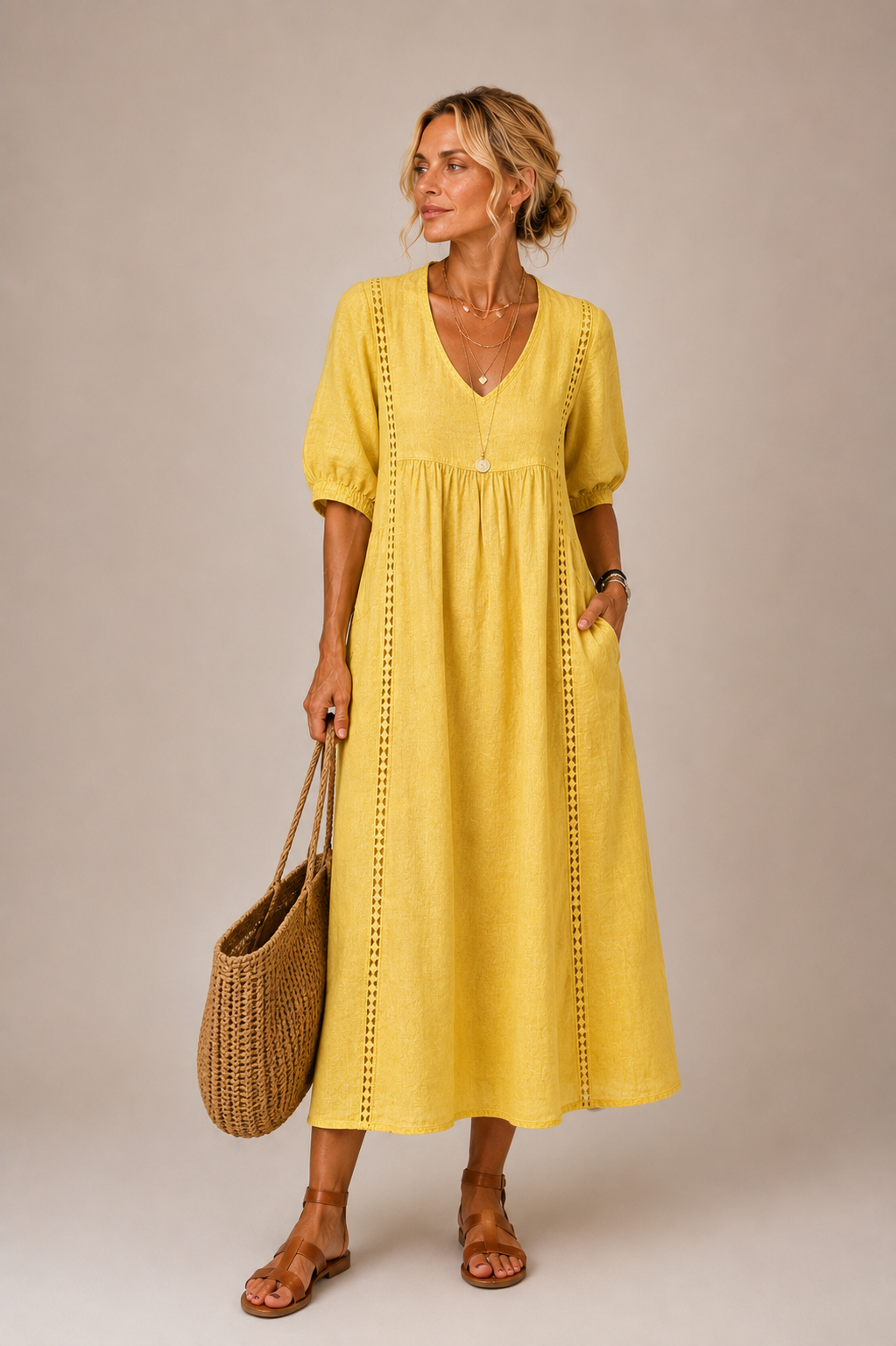 Caralyn - leichtes Midikleid