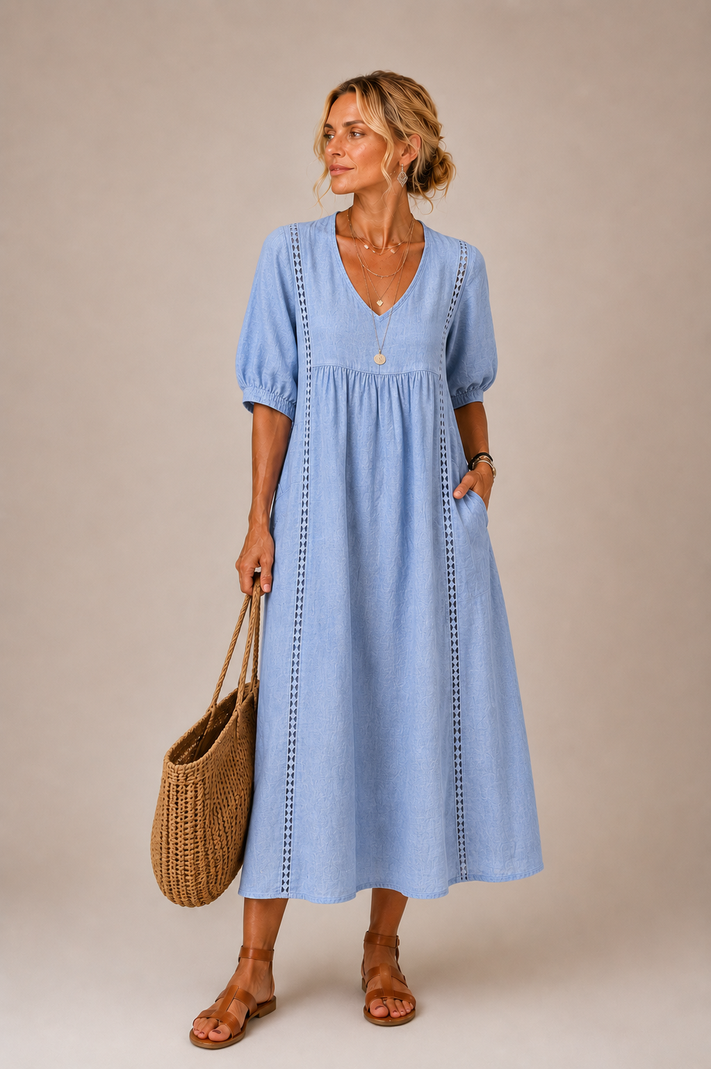 Caralyn - leichtes Midikleid