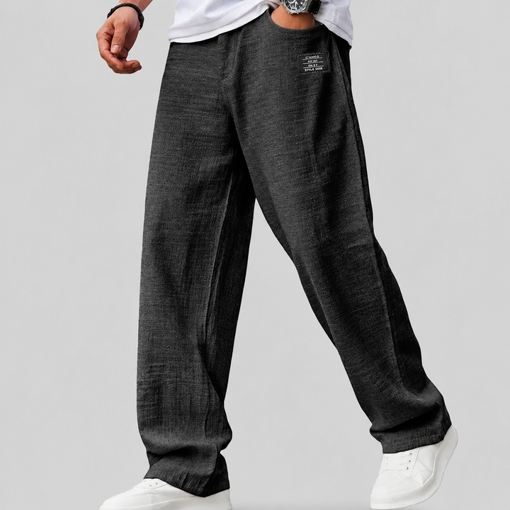 Ashwin - locker geschnittene Leinenhose