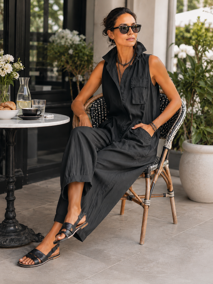 Nerine - Soft-Touch-Cargo-Jumpsuit