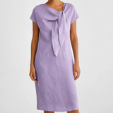 Elissara - Luftiges Kleid mit Schleifenkragen