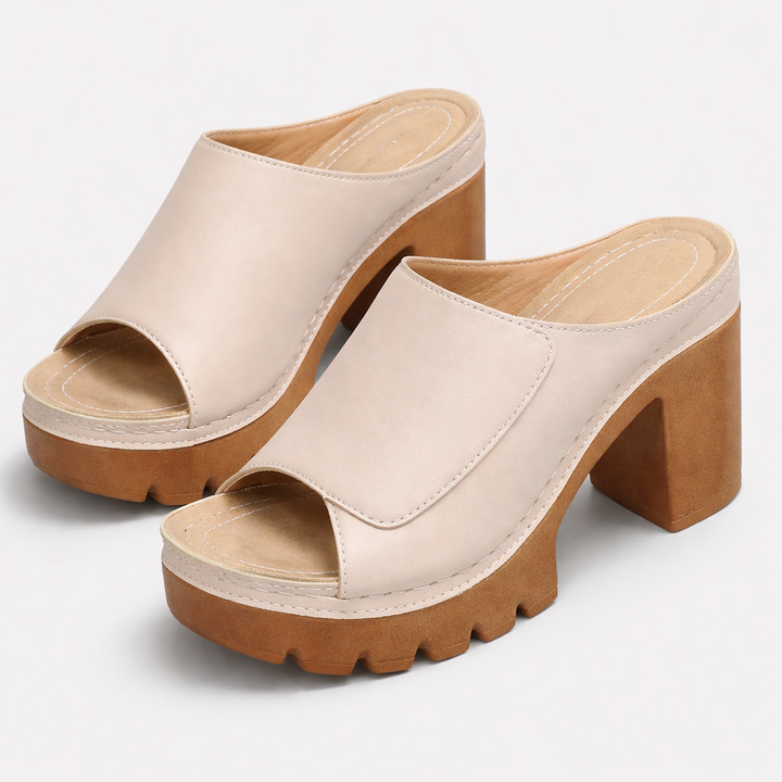 Melisande - Polierte Plateau-High Heels