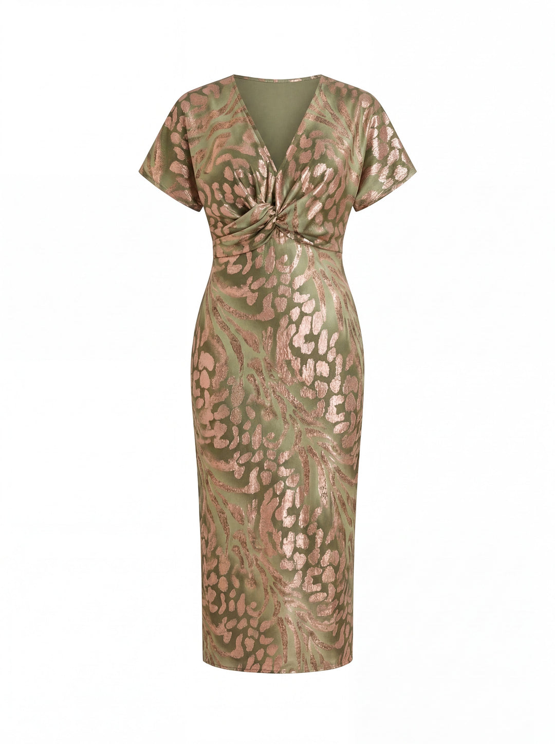 Selina - Drapiertes Kleid mit Taillenknoten