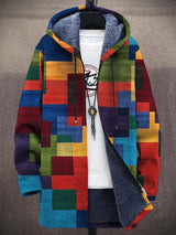 Barden - plüschgefütterte Colourblock-Kapuzenjacke