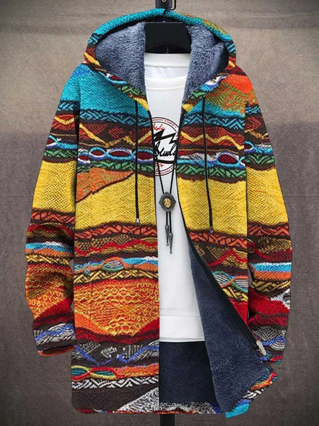 Barden - plüschgefütterte Colourblock-Kapuzenjacke