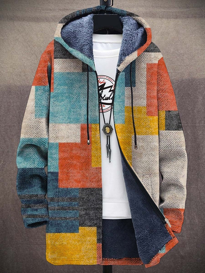 Barden - plüschgefütterte Colourblock-Kapuzenjacke
