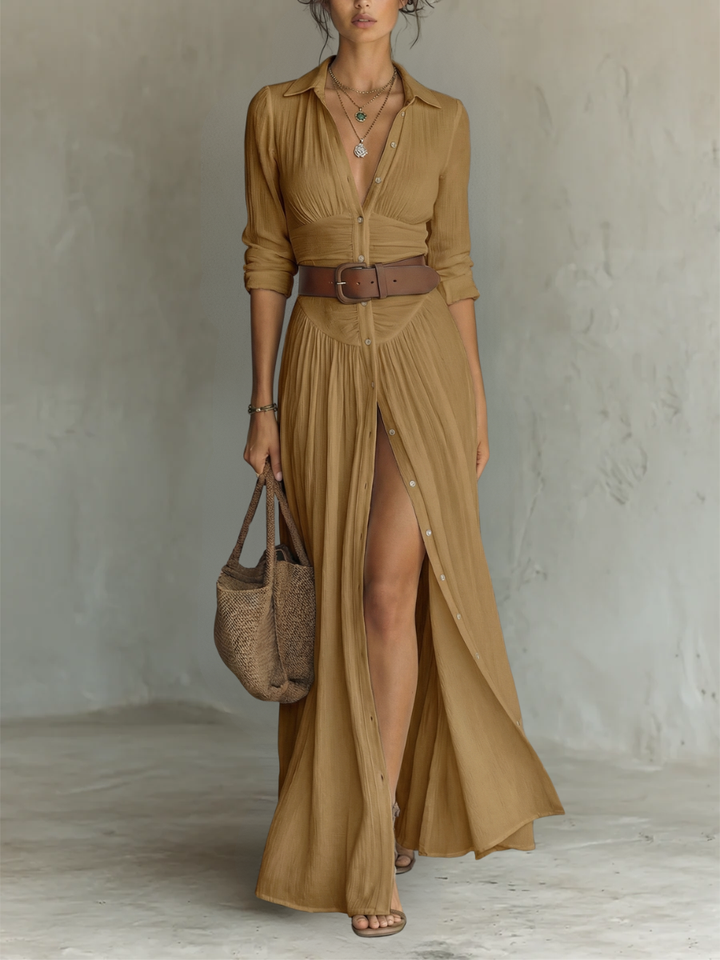 Melusine - Leichtes Maxikleid mit Gürtel