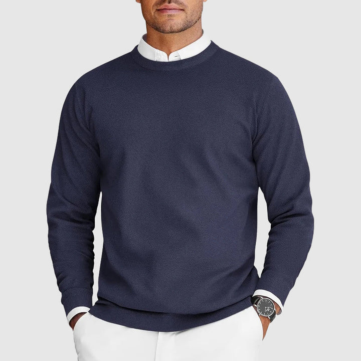 Corvyn - Weicher Rundhals-Pullover