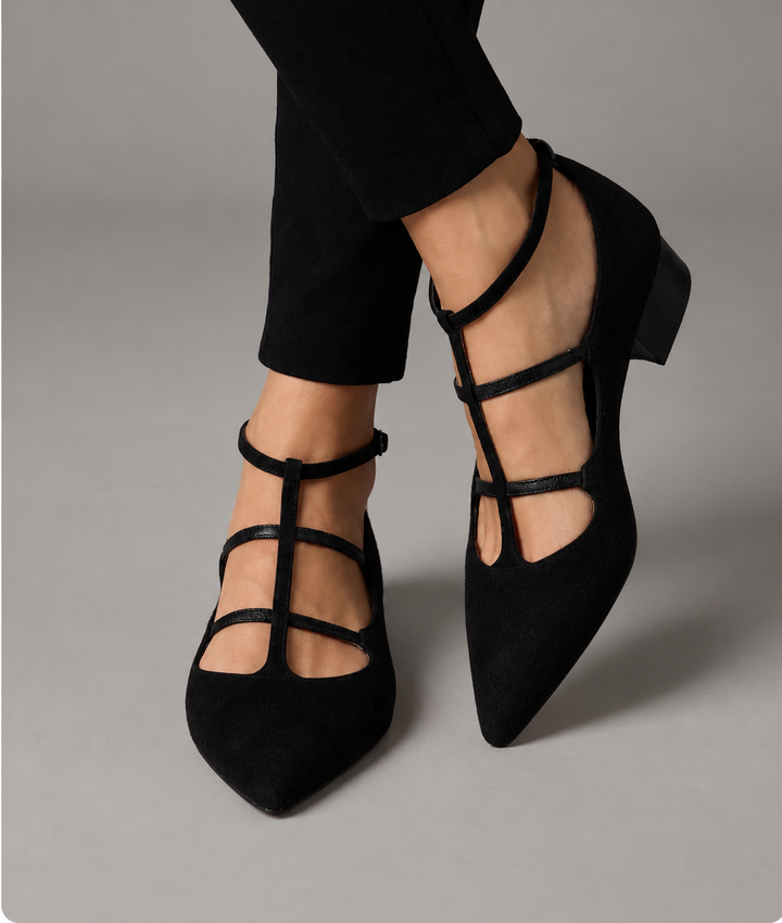 Georgina - Raffinierte Riemchensandalen mit Leopard-Print