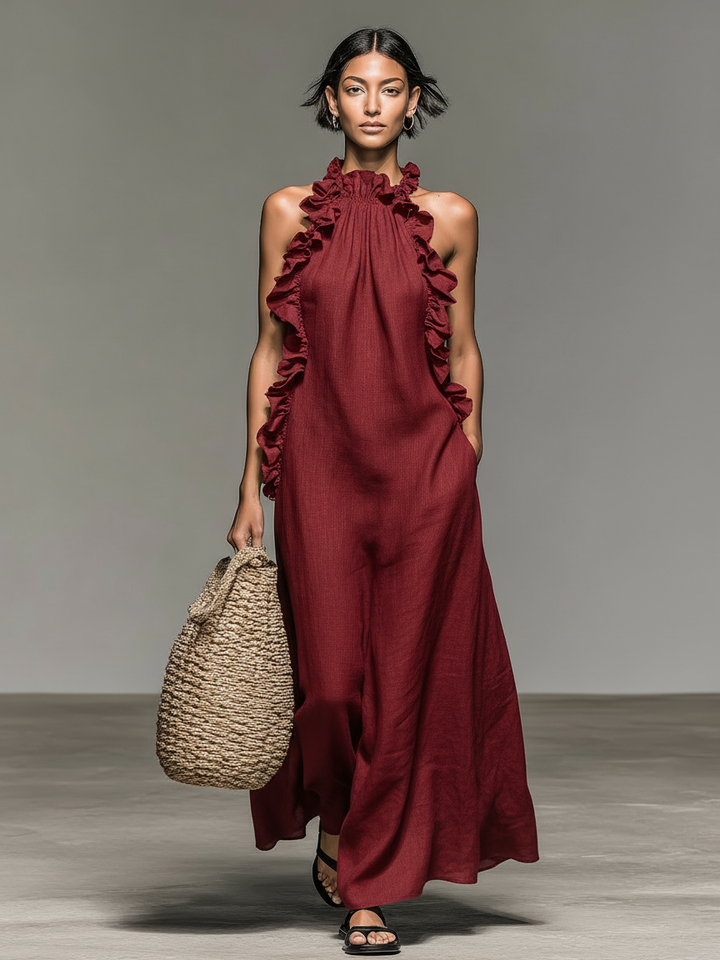 Vionessa - Soft-Touch Maxikleid