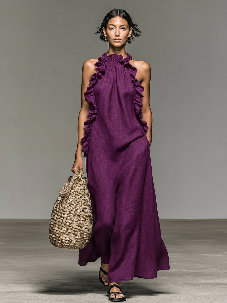 Vionessa - Soft-Touch Maxikleid