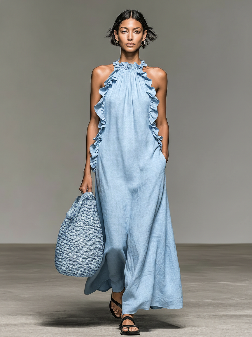 Vionessa - Soft-Touch Maxikleid