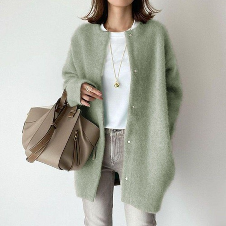 Avenique - Weichgriffige Longline-Strickjacke