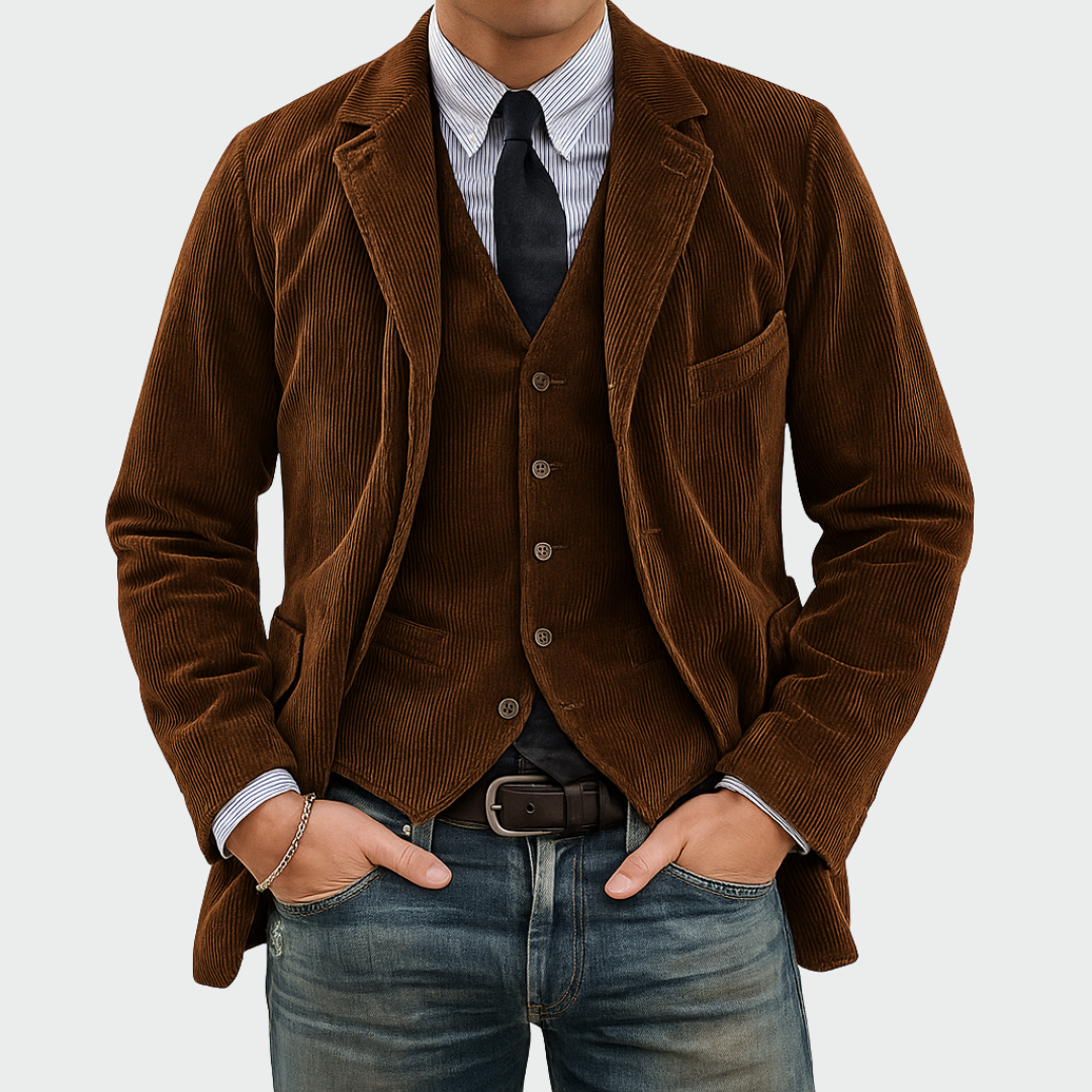 Cato - Massgeschneidertes Blazer-und-Gilet-Set