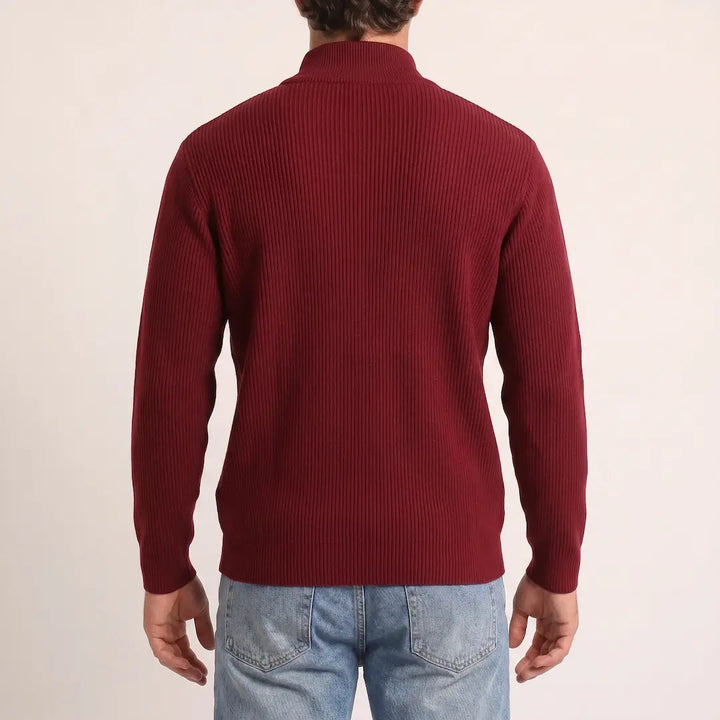 Beadlow - Weichgriffiger Halbzip-Pullover