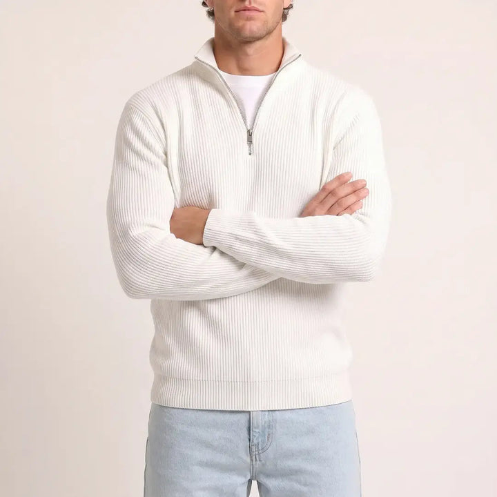Beadlow - Weichgriffiger Halbzip-Pullover