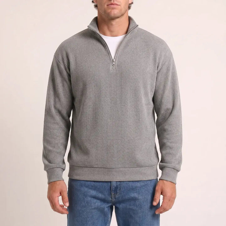 Beadlow - Weichgriffiger Halbzip-Pullover
