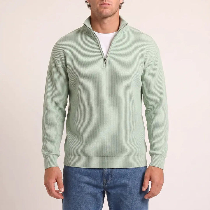 Beadlow - Weichgriffiger Halbzip-Pullover