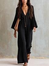 Florabelle - Weitbeiniger Soft-Touch-Jumpsuit