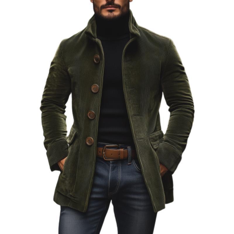 Digby - Gestreifte Jacke mit hohem Kragen