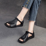 Fiorelle - Strukturierte Sandalen mit offener Zehenpartie