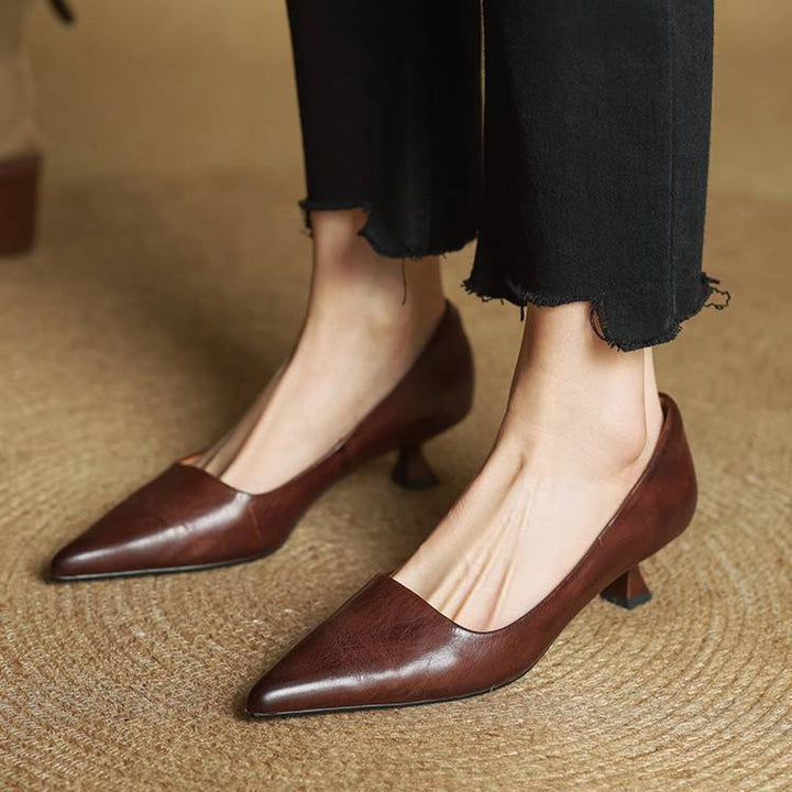 Serelina - Elegante Pumps mit spitzer Zehenpartie und Kitten-Heel