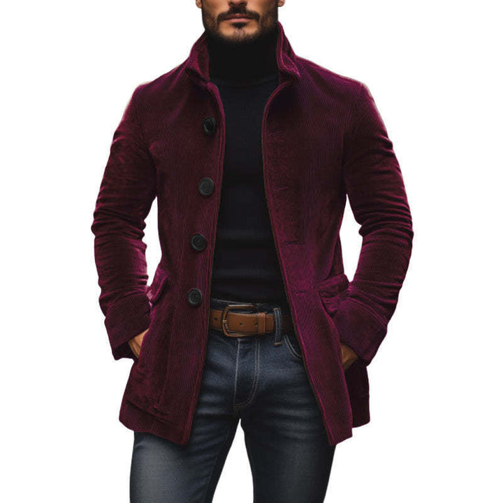 Digby - Gestreifte Jacke mit hohem Kragen