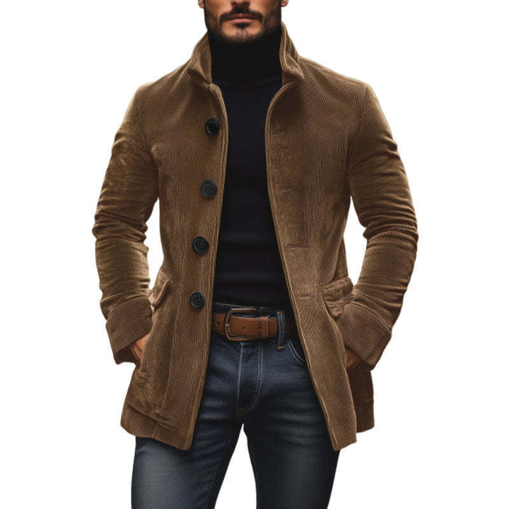 Digby - Gestreifte Jacke mit hohem Kragen