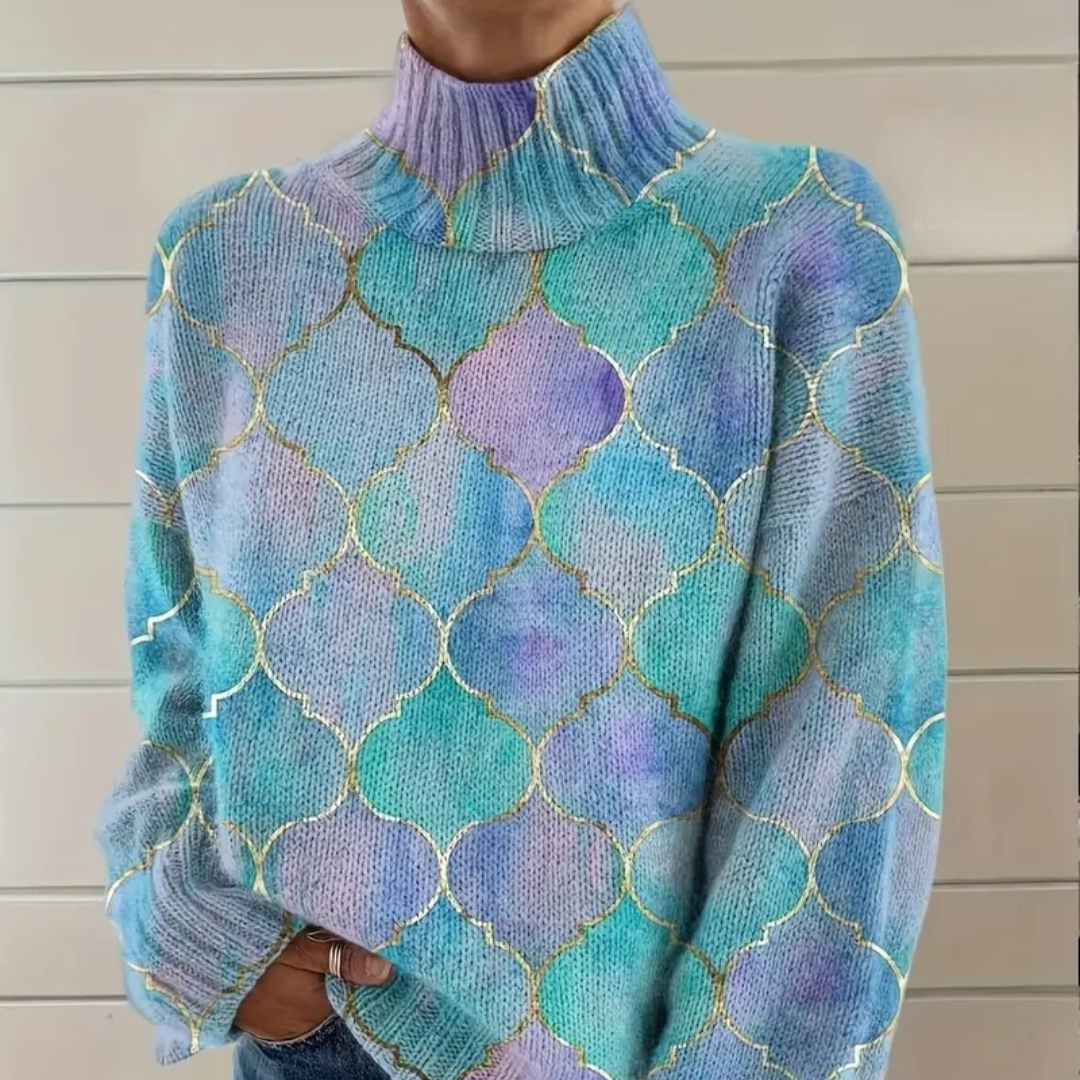 Esmée - Stehkragen-Pullover mit Soft-Touch
