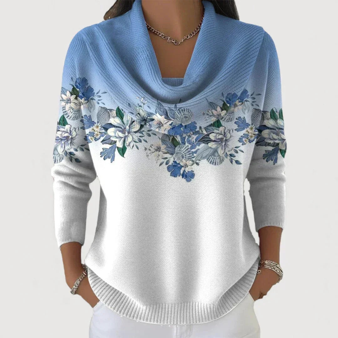 Brionyse - Weicher drapierter Pullover