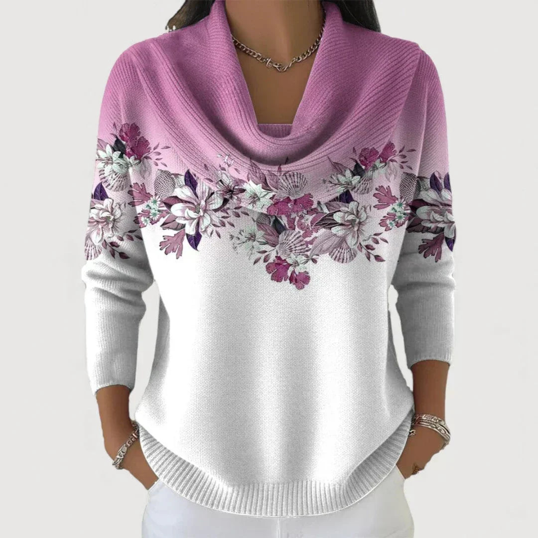 Brionyse - Weicher drapierter Pullover
