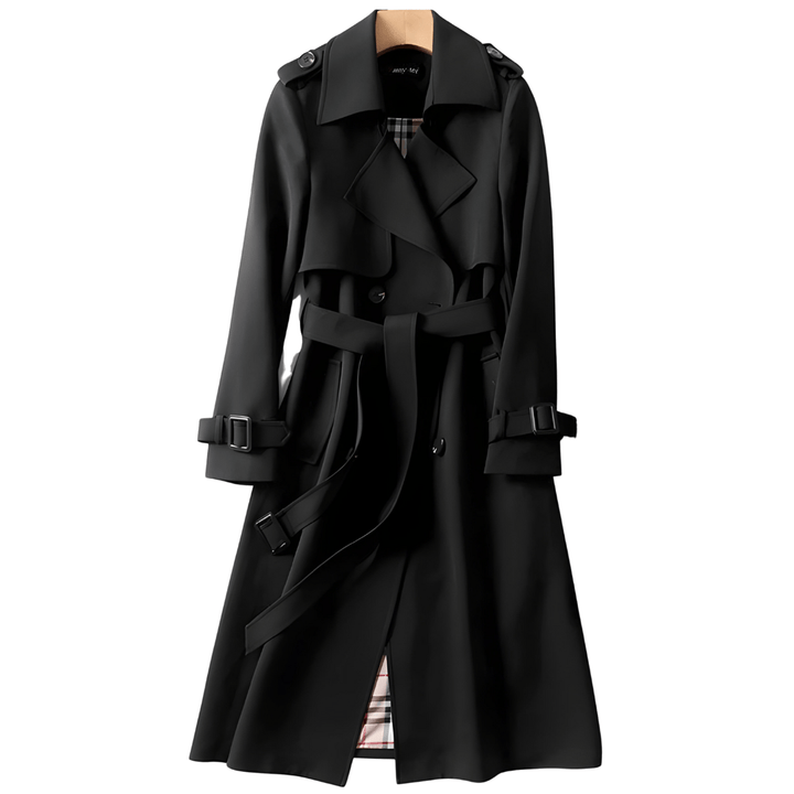 Aliki - Doppelreihiger Trenchcoat mit Gürtel