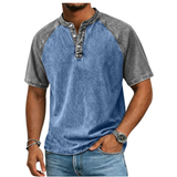 Edgehill - Vintage-gewaschenes Henley-T-Shirt