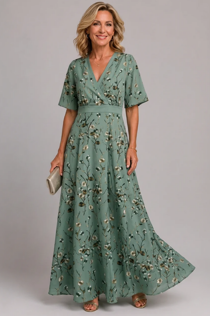 Adaline - Florales Softtouch-Midikleid