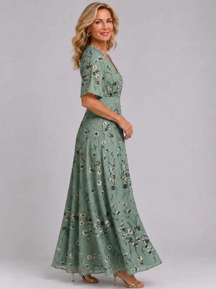 Adaline - Florales Softtouch-Midikleid