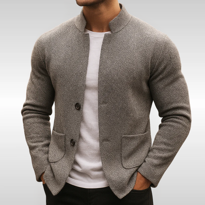 Roderick - Strukturierte Strickjacke