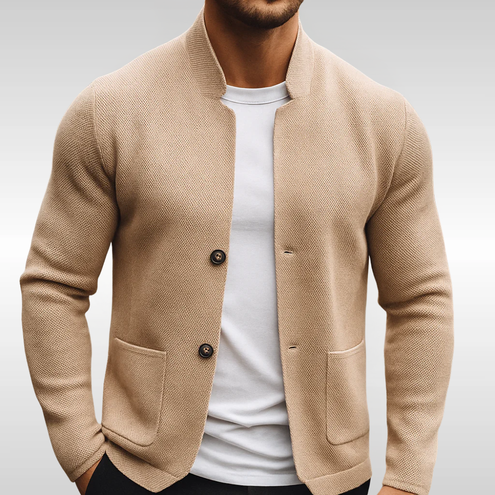 Roderick - Strukturierte Strickjacke