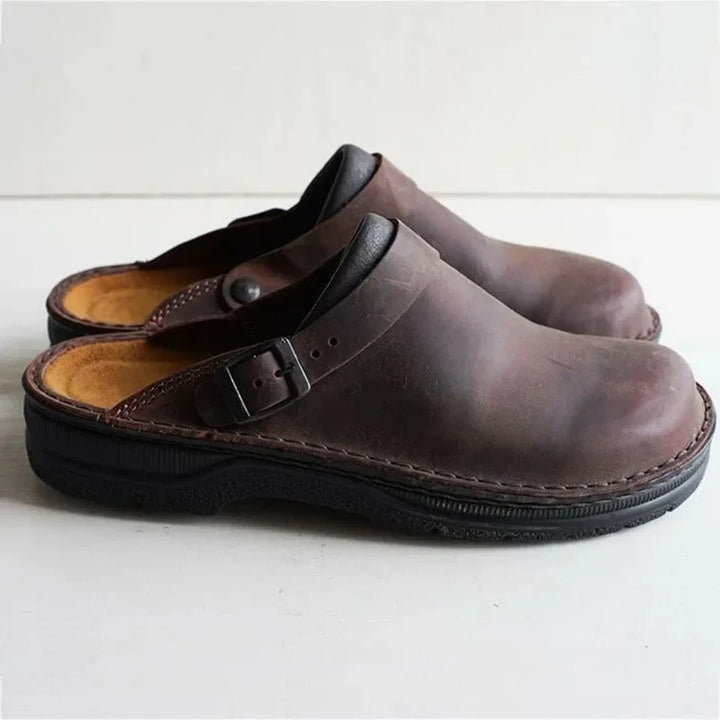 Gregor - klassische, bequeme Lederclogs