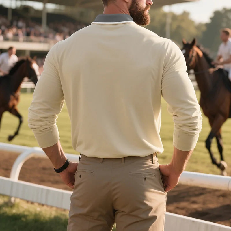 Balcombe - Soft-Touch Langarm-Poloshirt