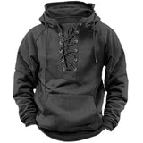 Damon - Soft-Touch-Kapuzenpullover mit Schnürung