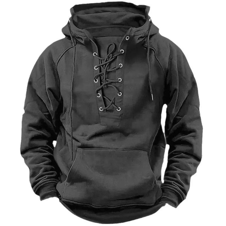 Damon - Soft-Touch-Kapuzenpullover mit Schnürung