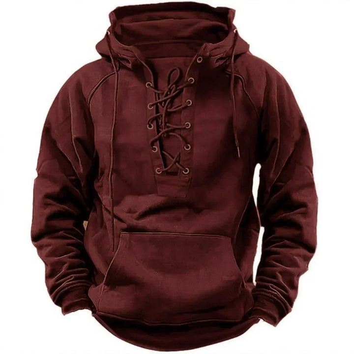 Damon - Soft-Touch-Kapuzenpullover mit Schnürung