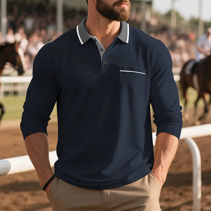 Balcombe - Soft-Touch Langarm-Poloshirt
