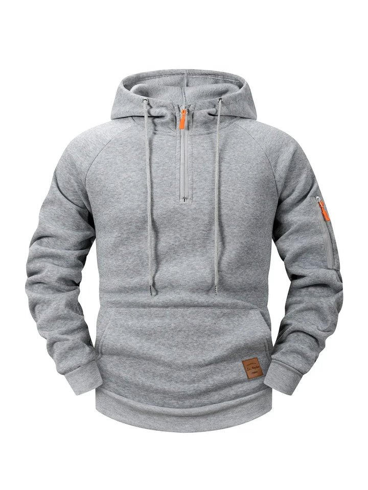Quenford - Softtouch-Hoodie mit Reissverschluss