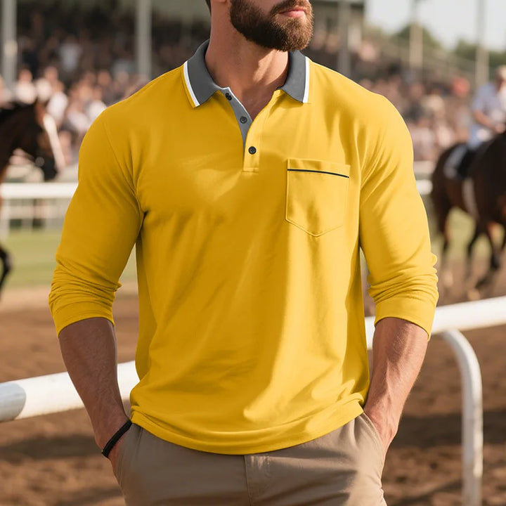Balcombe - Soft-Touch Langarm-Poloshirt