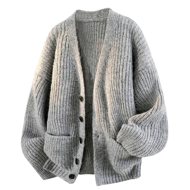 Gertie - Cardigan mit Knopfleiste und V-Ausschnitt